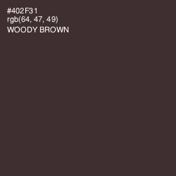 #402F31 - Woody Brown Color Image